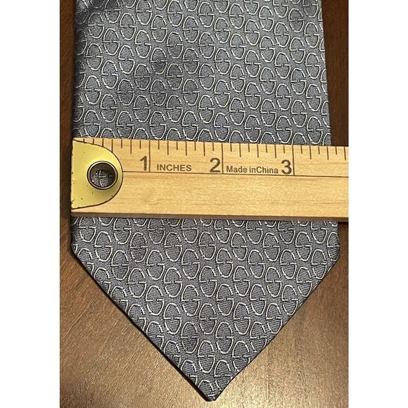 Lamberti Blue 100% Silk Men’s Neck Tie Made In Italy - Picture 4 of 9